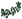 Decorative illustrated evergreen garland sprig icon.